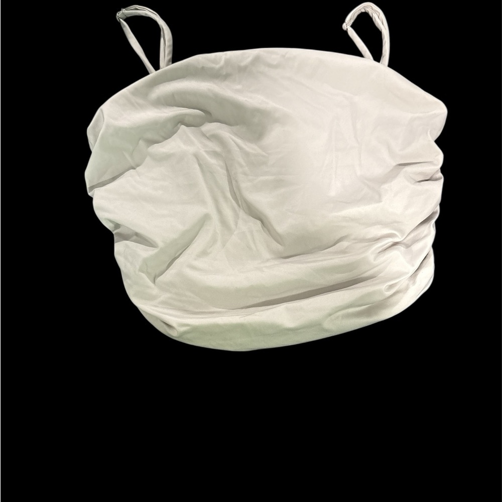Forever 21 Cream Ruched Top